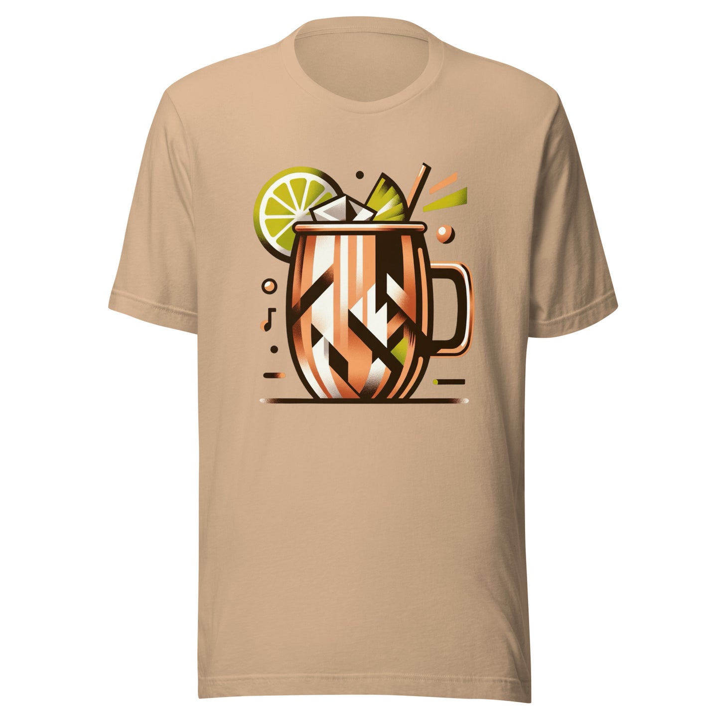 Moscow Mule ‘Full Send Saturday’ Mid-Century Modern Drinks Series Unisex t-shirt