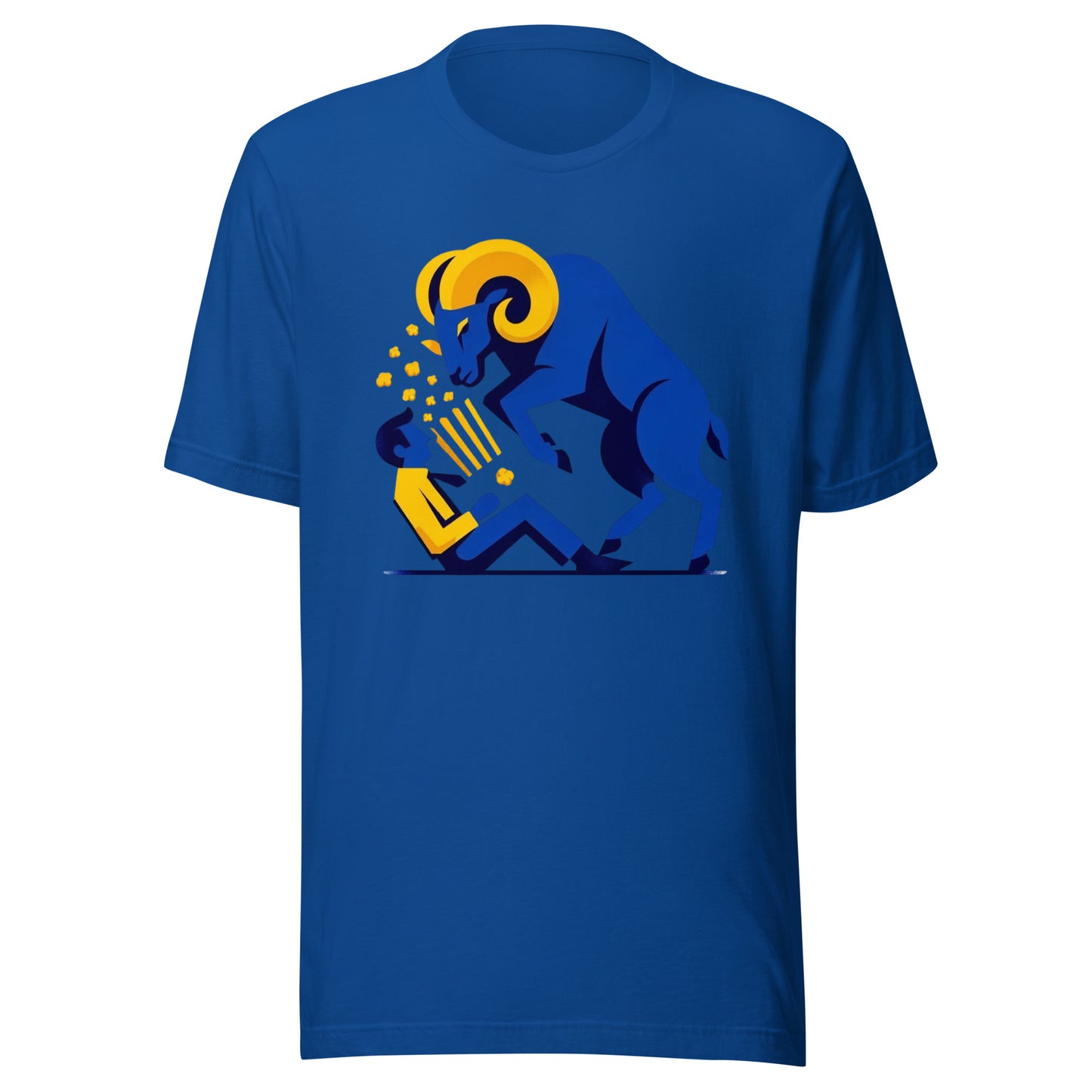Los Blue Ram "Be Alert for Foul Fans" Minimalistic Graphic Tee - Unisex