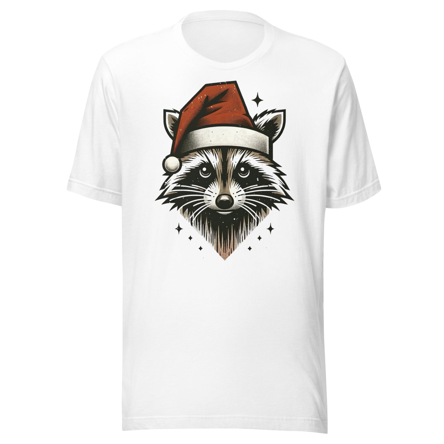Raccoon Santa: A Trash Panda Christmas Holiday Tee