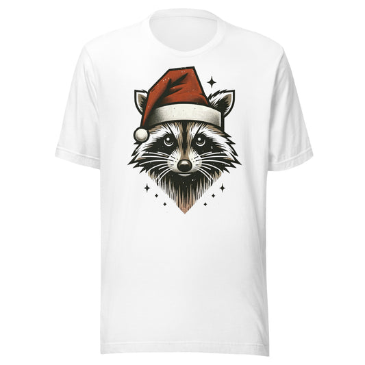 Raccoon Santa: A Trash Panda Christmas Holiday Tee