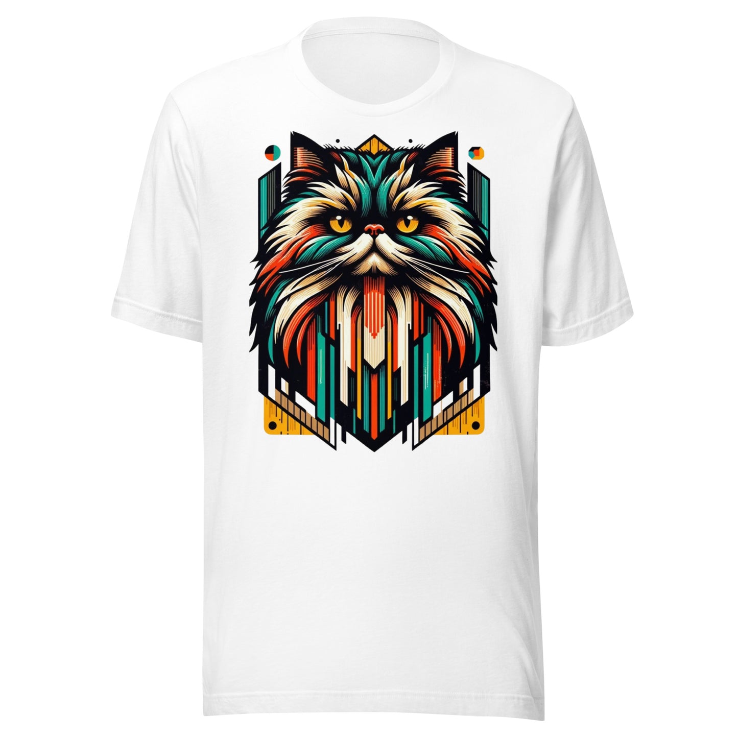 Iron Paws: Persian Cat Luxe - Long-Haired Splendor in Colors Galore Unisex t-shirt