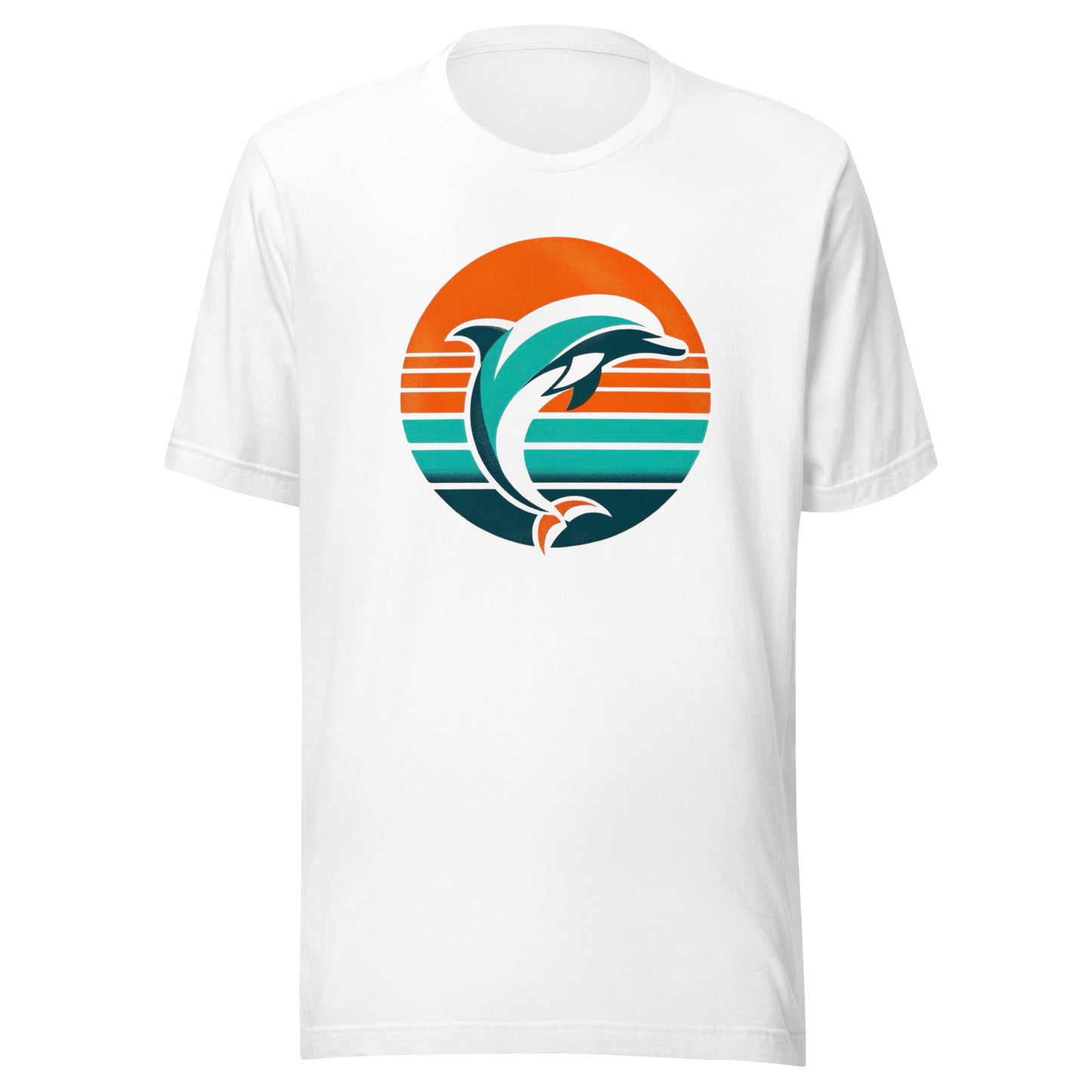 Florida Gridiron: Hyper Dolphins - Retro Football Tapestry Series Unisex t-shirt