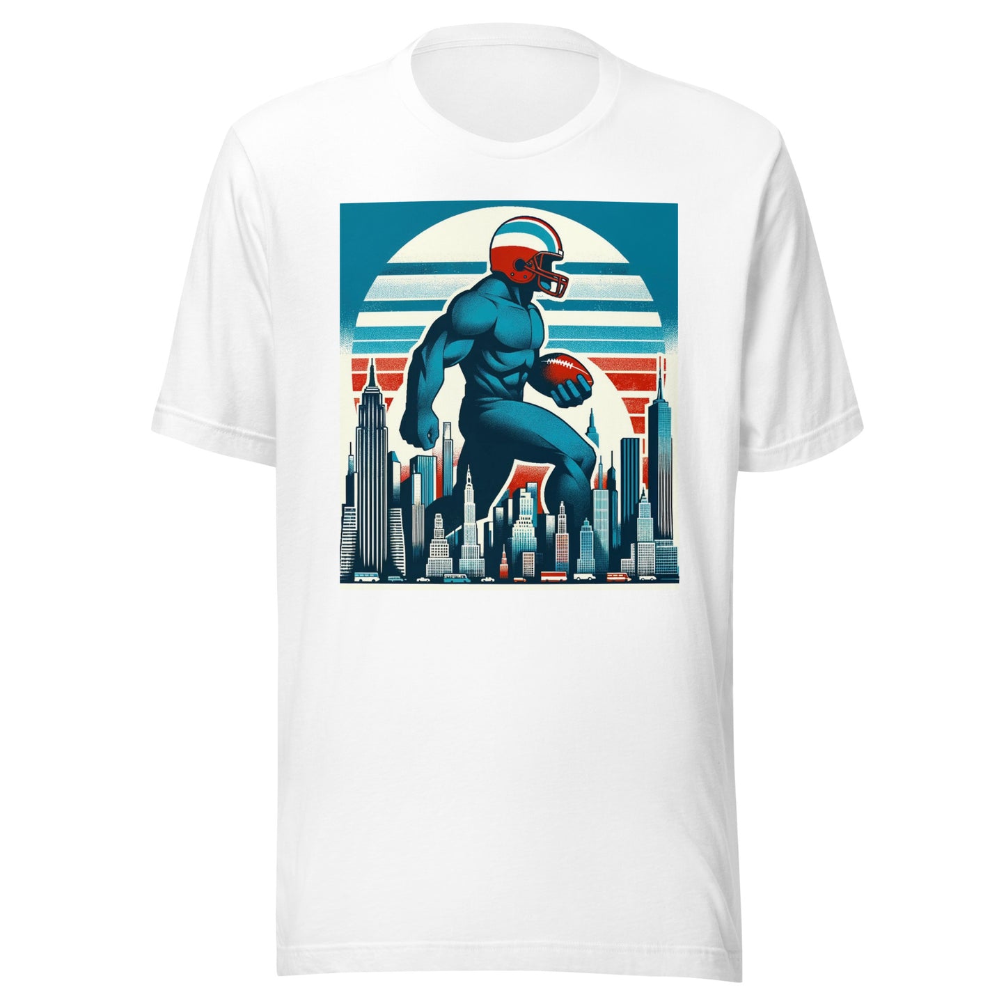 New York Gridiron: Metropolis Guardian - Retro Football Tapestry Series Unisex t-shirt