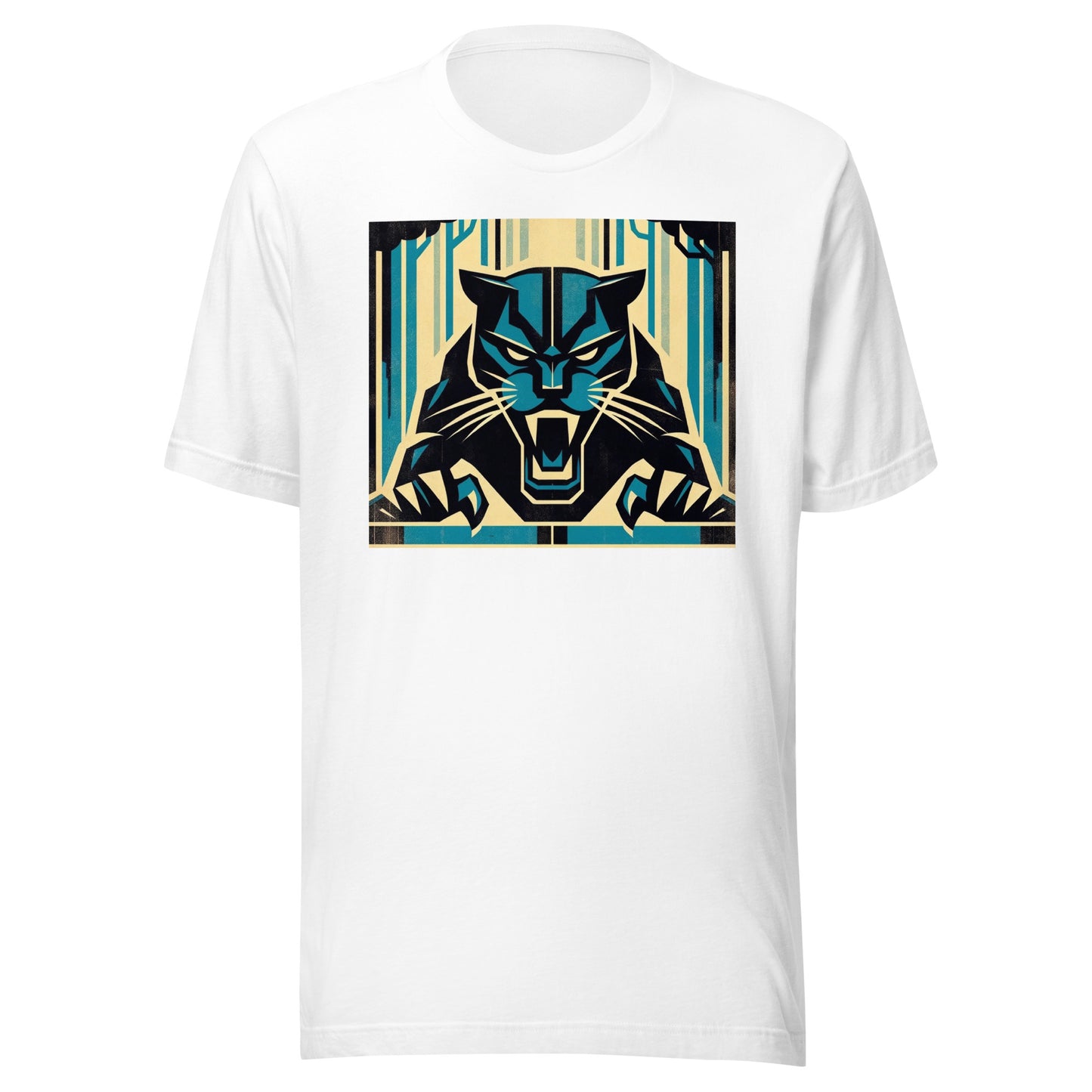 Carolina Gridiron: Shadow Hunter - Retro Football Tapestry Series Unisex t-shirt