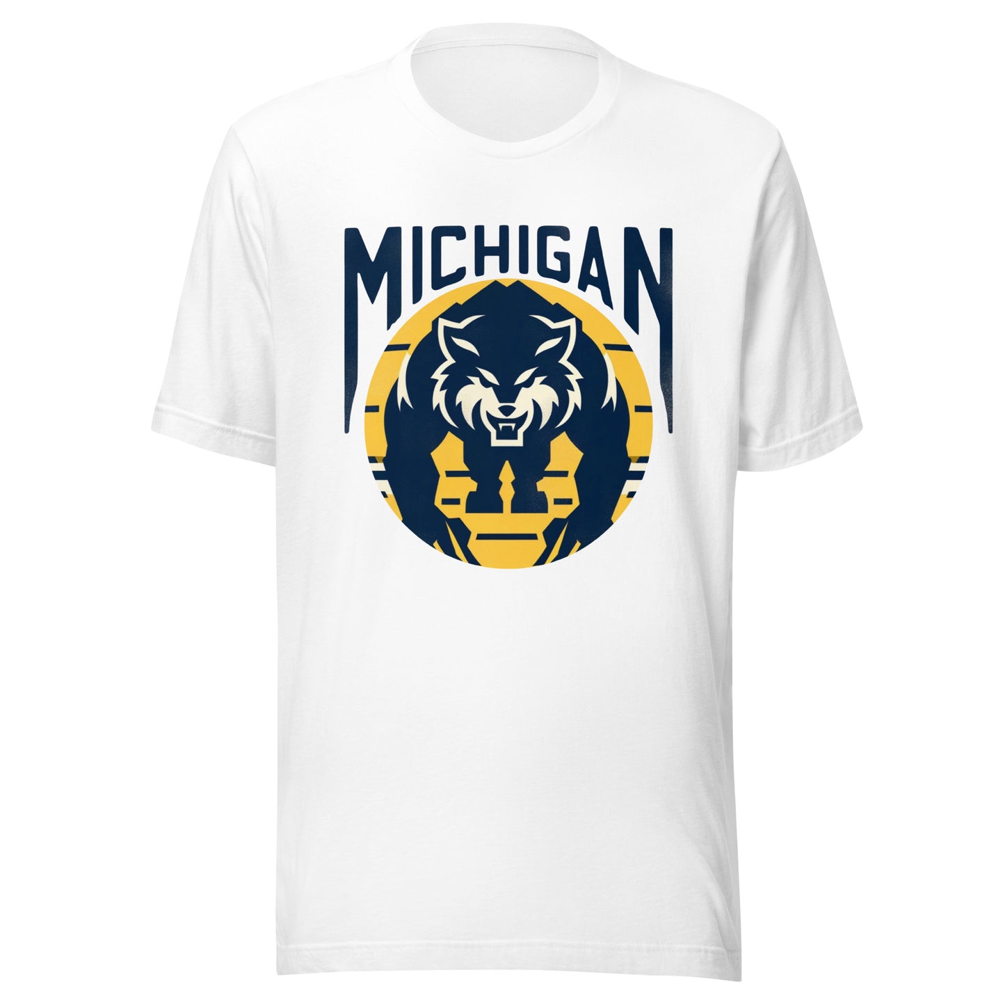 Ann Arbor Vintage Rustic College Gridiron Wolverines Unisex Tee