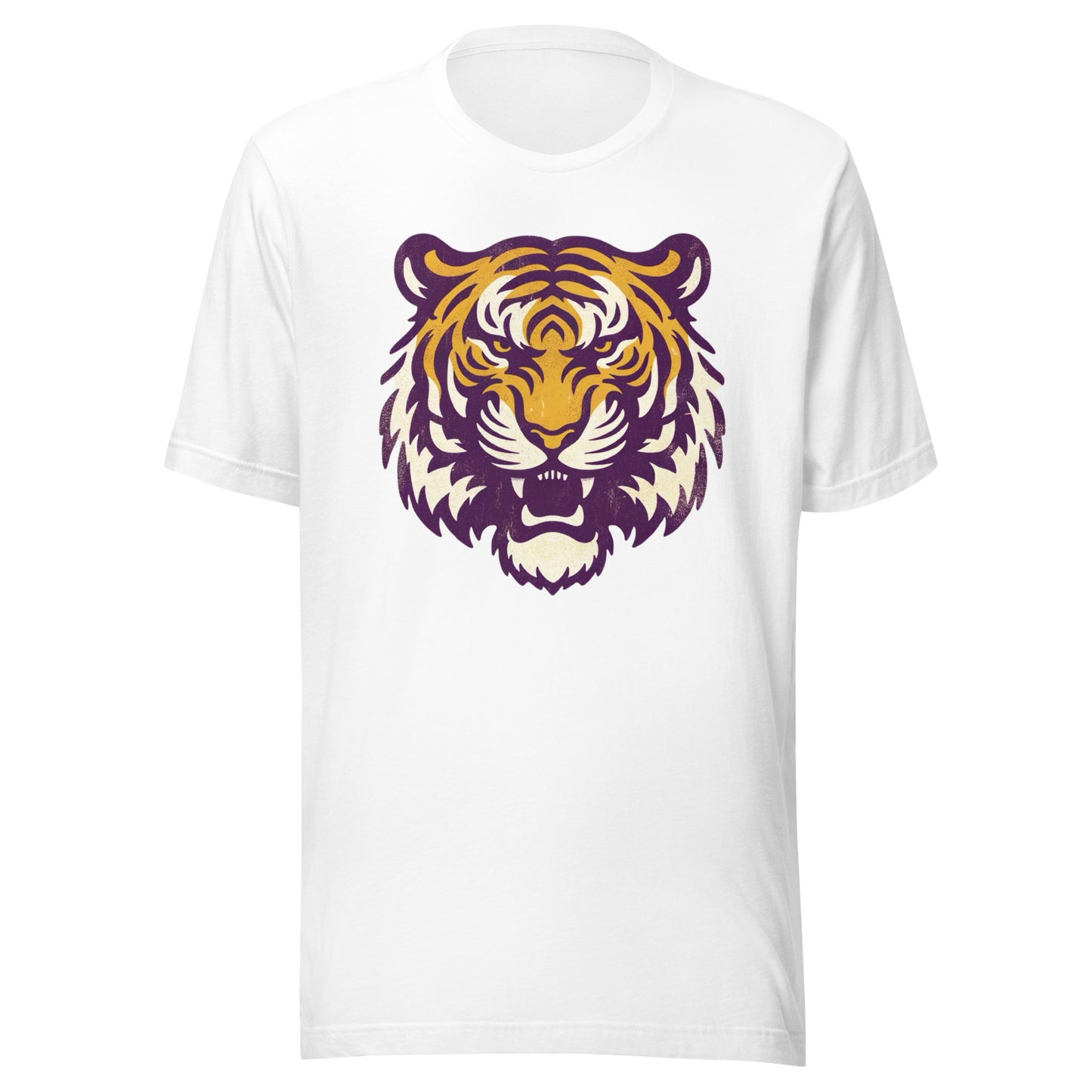 Tigers Football Dominance Vintage Rustic College Ball Unisex Tee