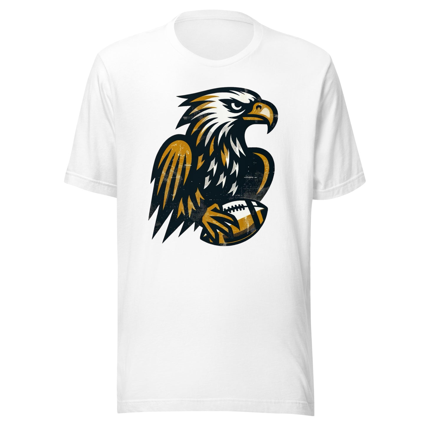 Iowa City Hawk Rustic Football Gridiron Gear Unisex Tee