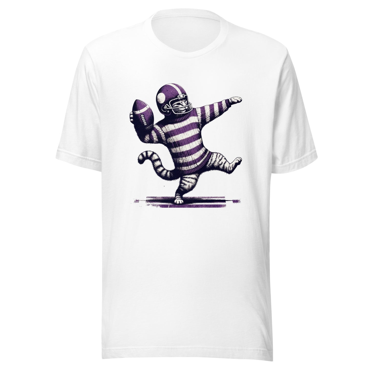 Evanston Wildcat Legends of the Field Rustic Gridiron Unisex Tee