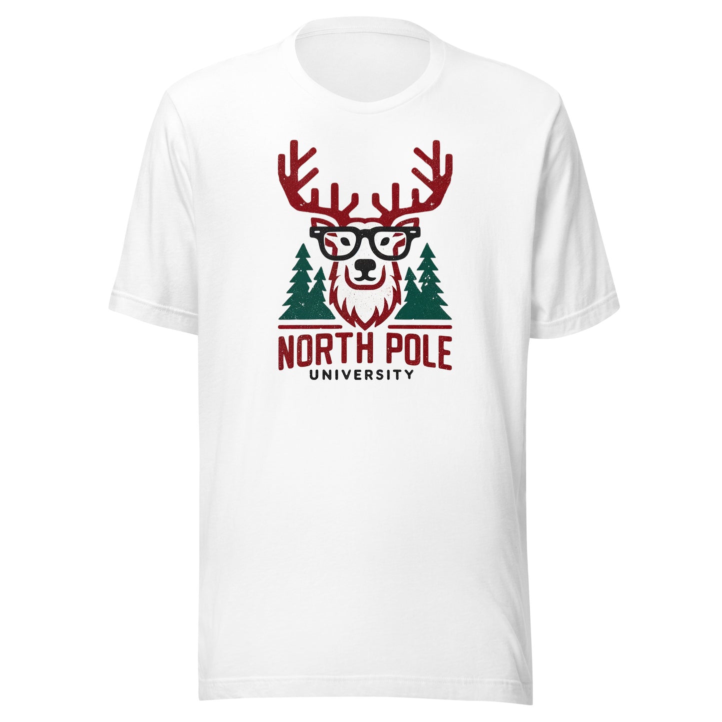 Christmas Holiday Geek: The Reindeer University of the North Pole Unisex t-shirt