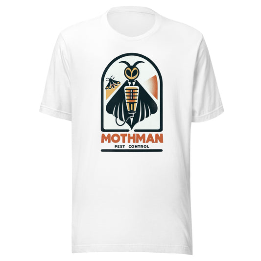 Mothman Pest Control - Mothman holding a bug zapper Unisex t-shirt