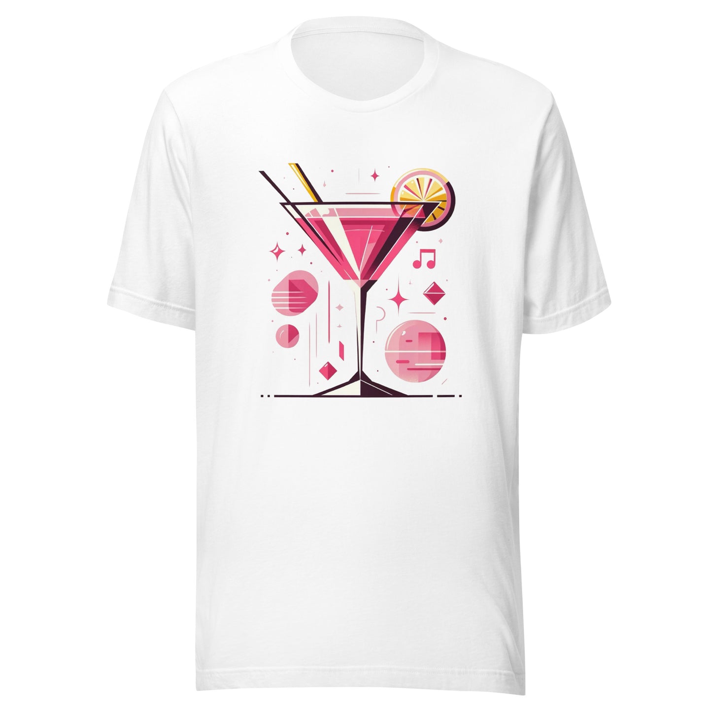Cosmopolitan ‘Full Send Saturday’ Mid-Century Modern Drinks Series Unisex t-shirt