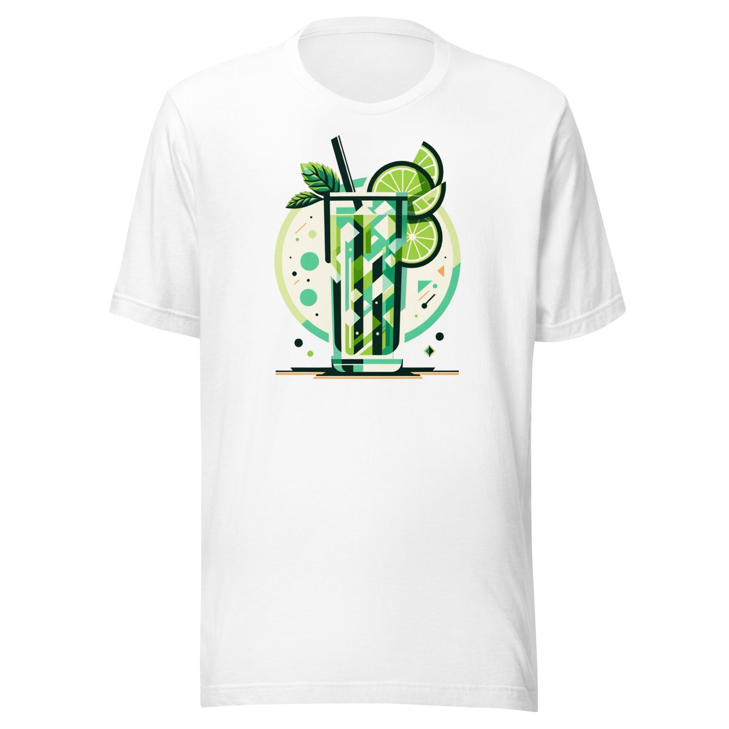 Mojito ‘Full Send Saturday’ Mid-Century Modern Drinks Series Unisex t-shirt