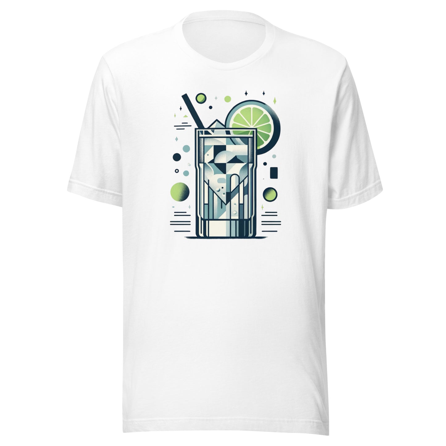 Gin and Tonic ‘Full Send Saturday’ Mid-Century Modern Drinks Series Unisex t-shirt