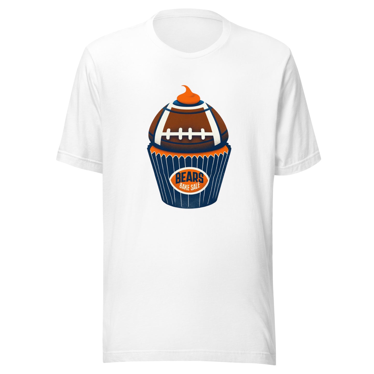 "Bears Bake Sale" Football Cupcake Graphic Unisex t-shirt