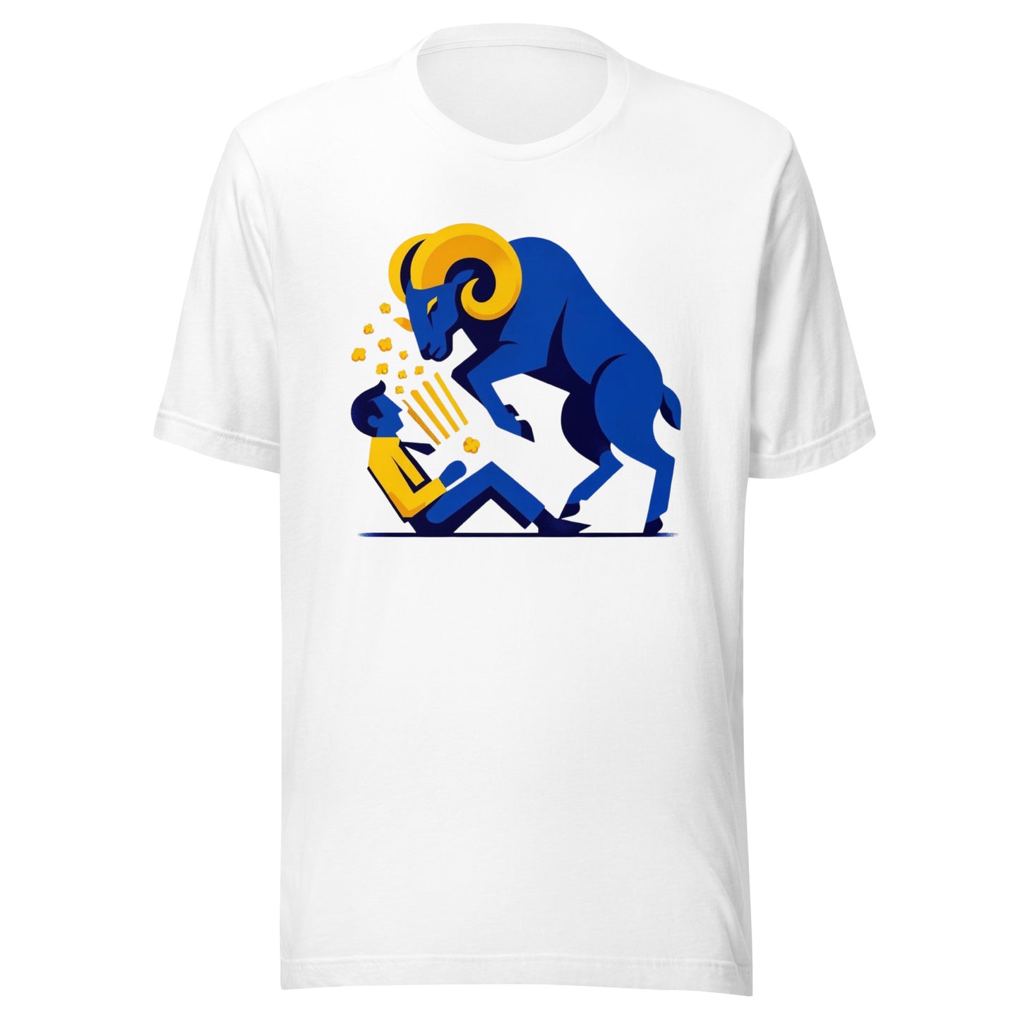 Los Blue Ram "Be Alert for Foul Fans" Minimalistic Graphic Tee - Unisex
