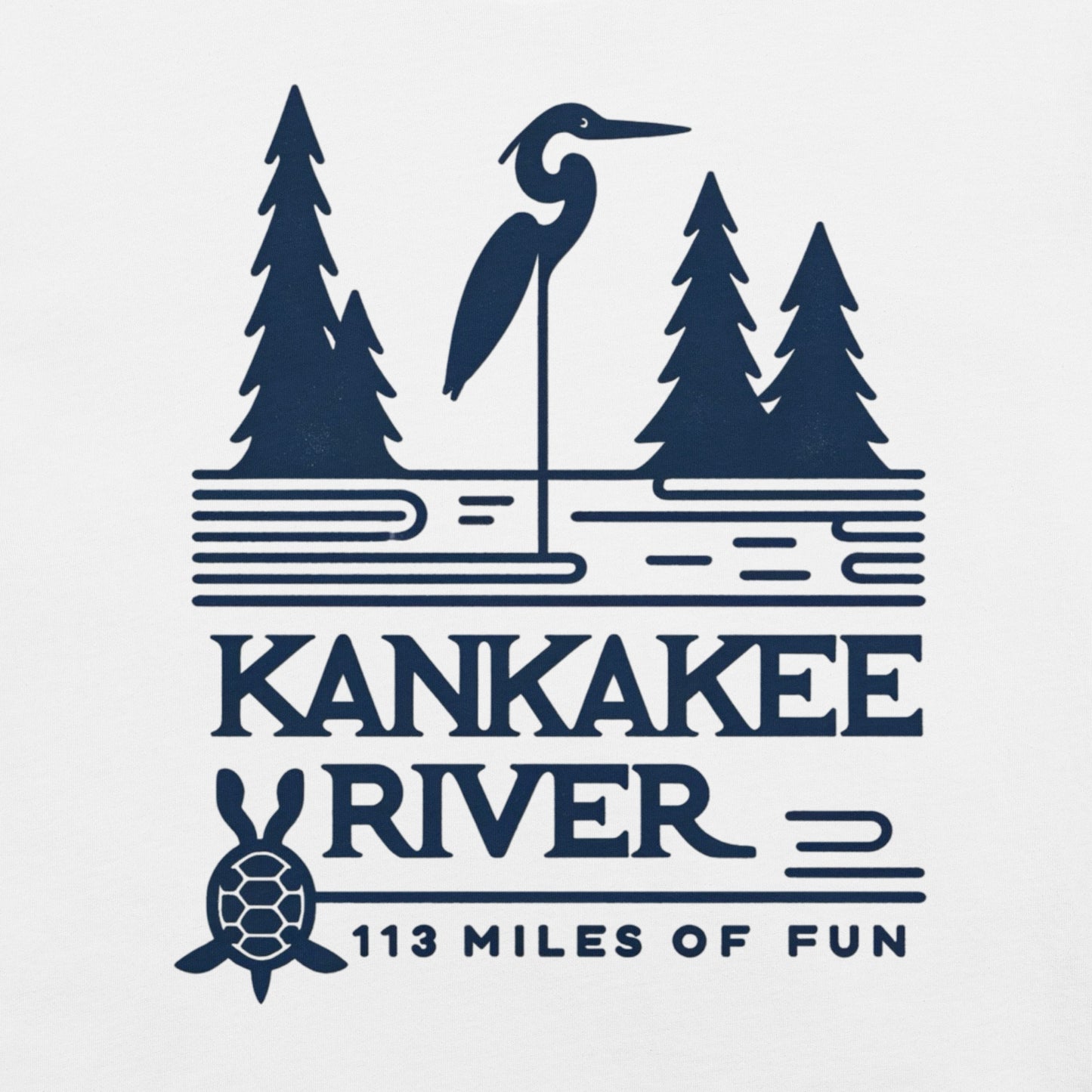 Kankakee River - 113 Miles of Fun Unisex t-shirt
