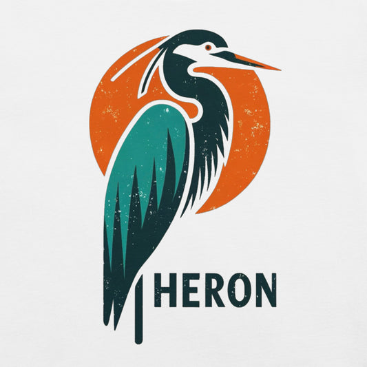 Blue Heron Minimalist Unisex t-shirt
