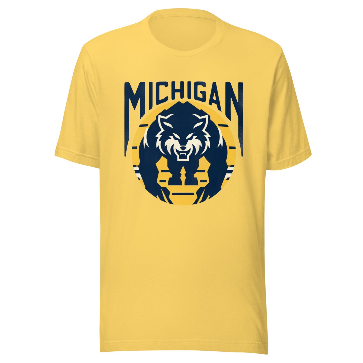 Ann Arbor Vintage Rustic College Gridiron Wolverines Unisex Tee