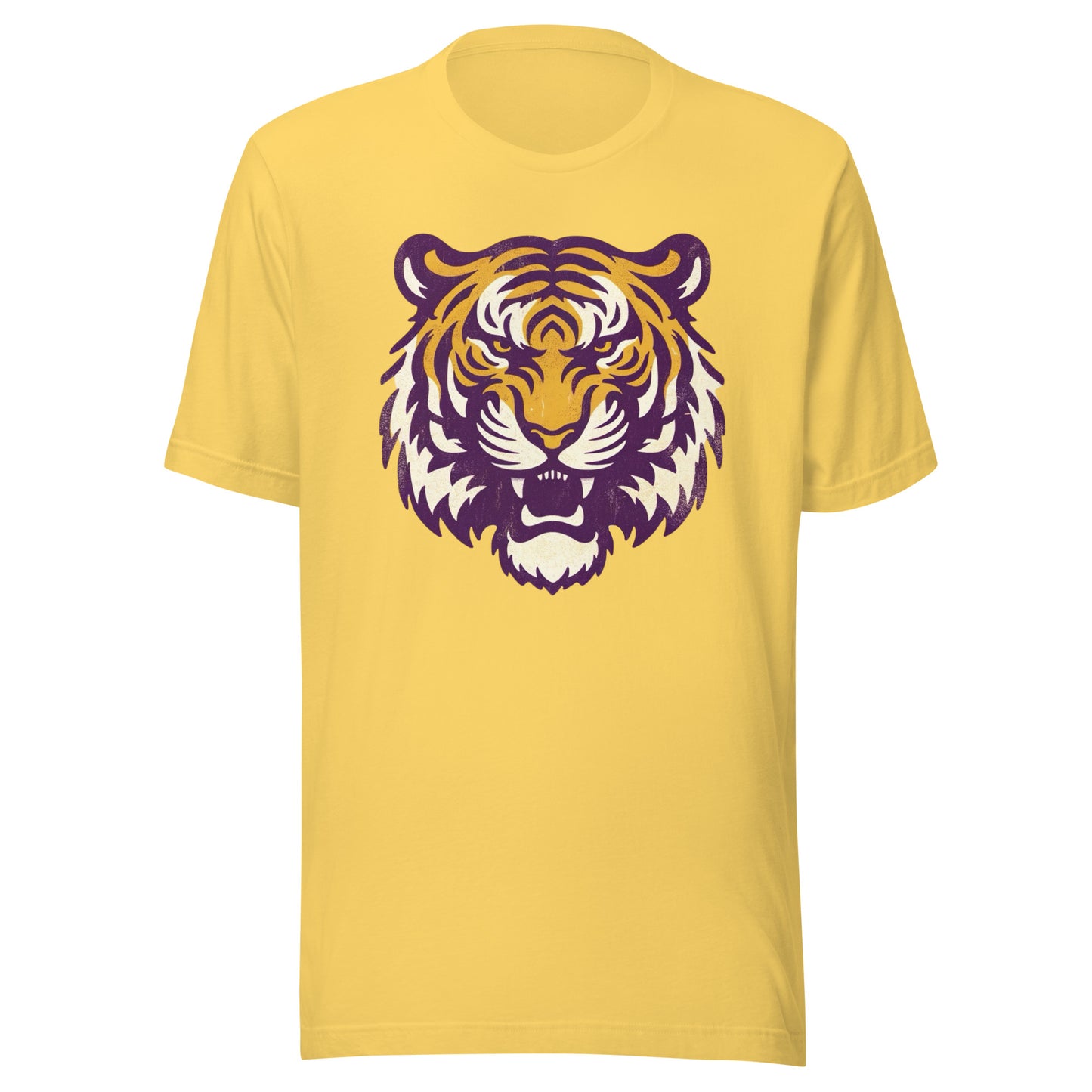 Tigers Football Dominance Vintage Rustic College Ball Unisex Tee