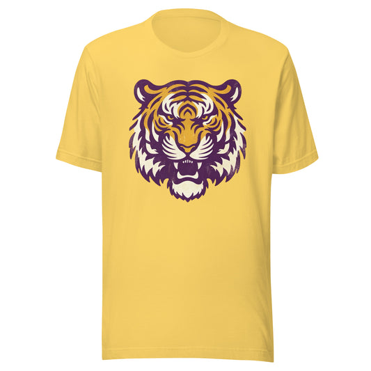 Tigers Football Dominance Vintage Rustic College Ball Unisex Tee