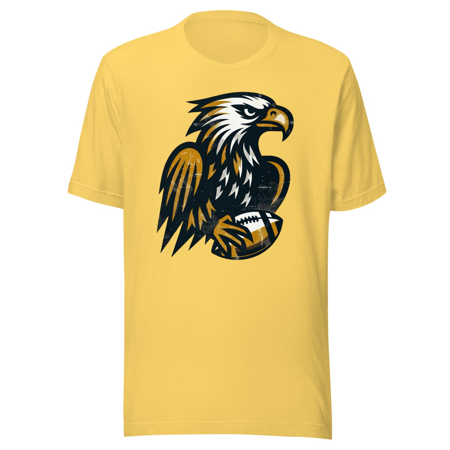 Iowa City Hawk Rustic Football Gridiron Gear Unisex Tee