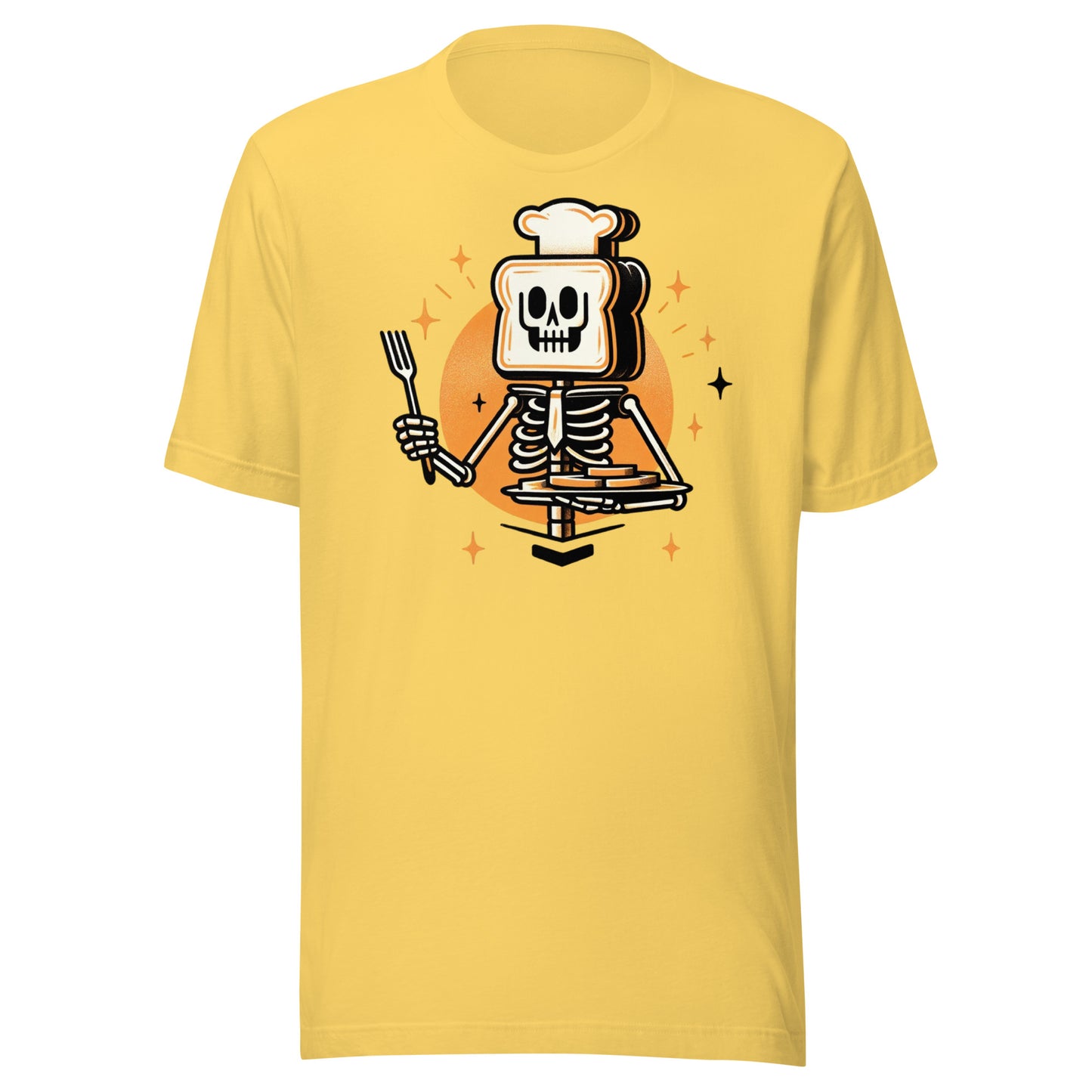 Breakfast Bone-apétit: The Skeleton's French Toast Fiesta Unisex t-shirt