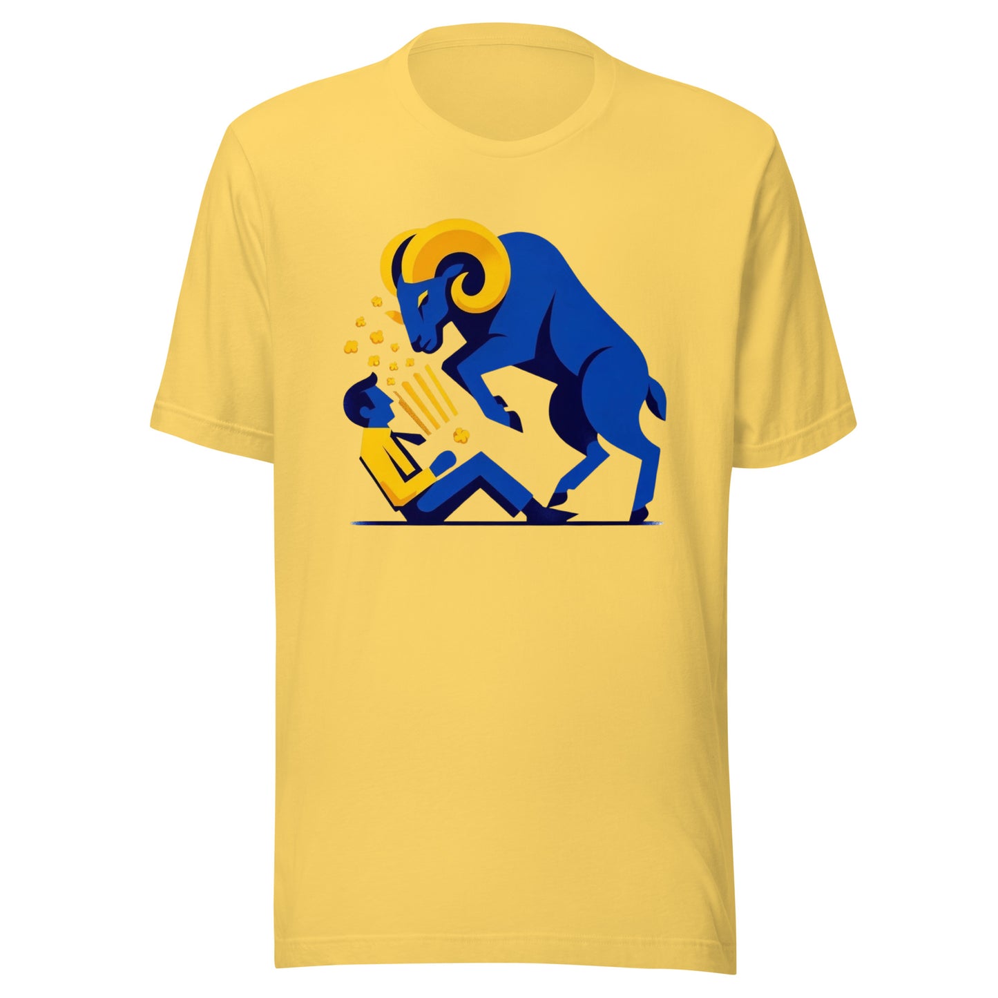 Los Blue Ram "Be Alert for Foul Fans" Minimalistic Graphic Tee - Unisex