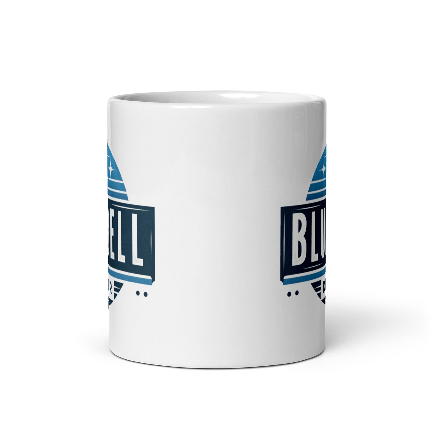 Bluebell Diner 50s Retro MCM Era White glossy mug