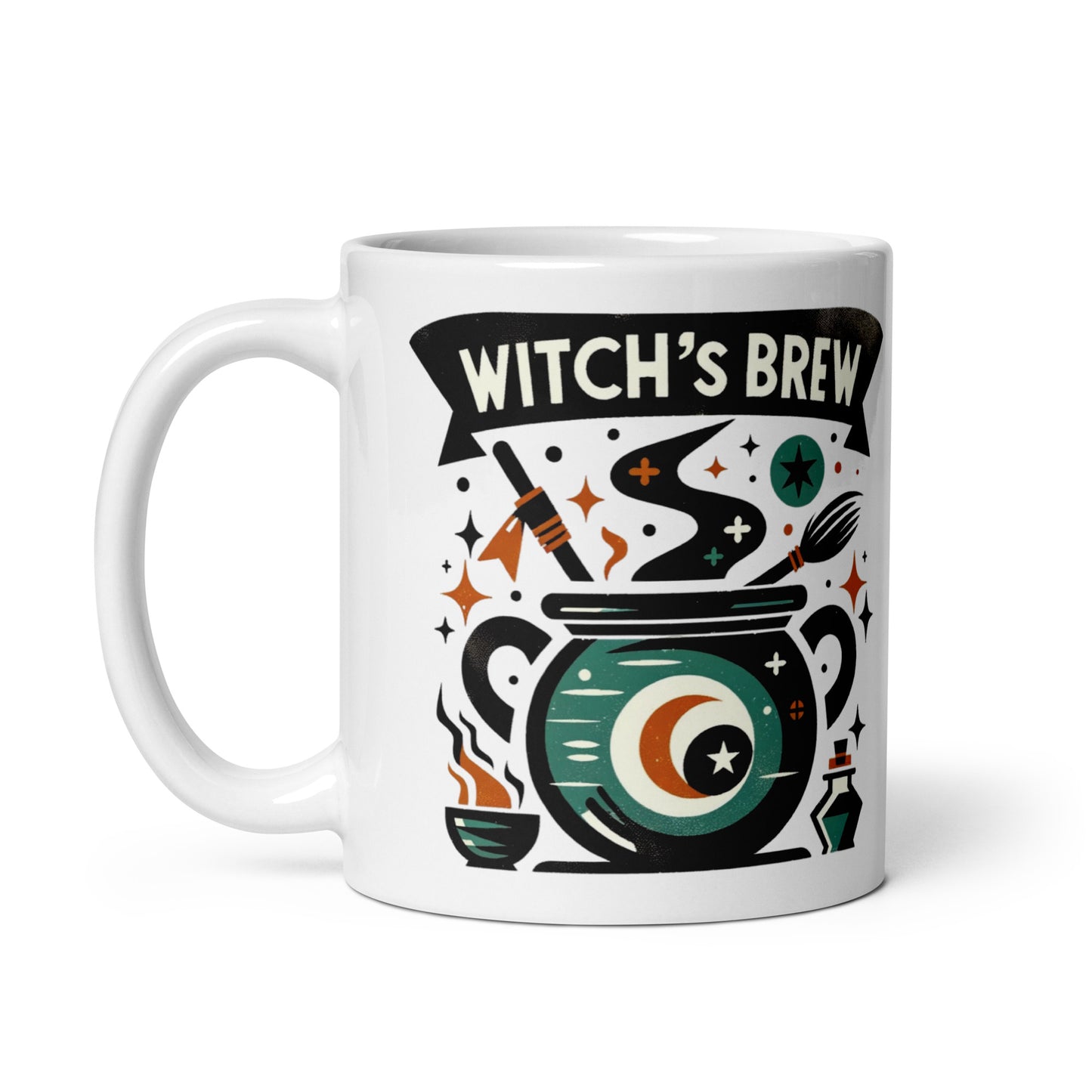 Witch’s Brew Halloween White Coffee Mug