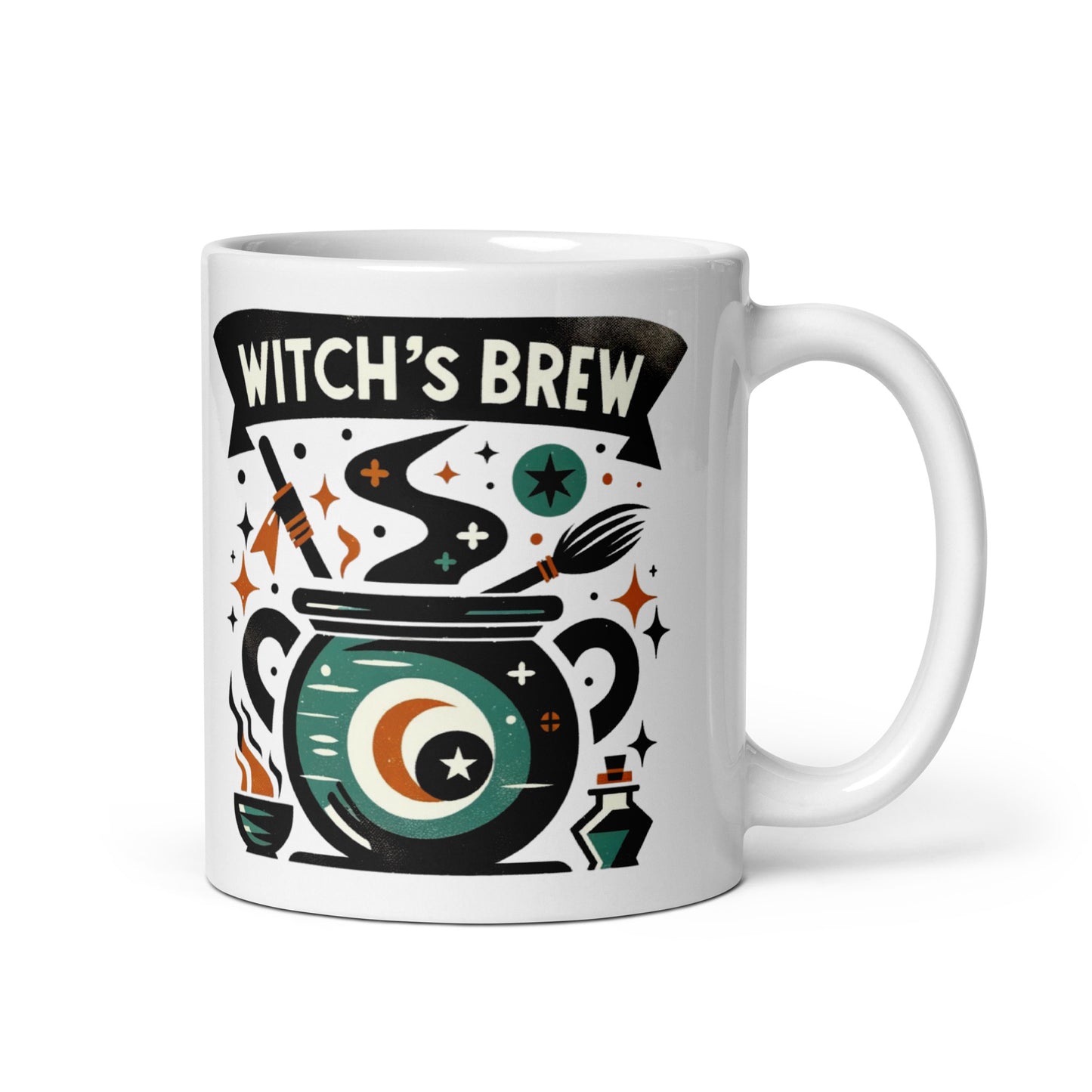 Witch’s Brew Halloween White Coffee Mug