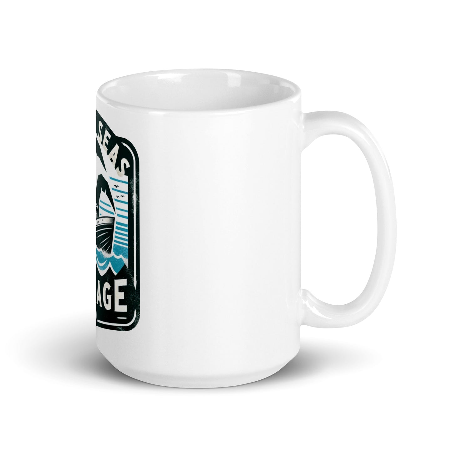 South Seas Salvage Company Surviving Monster Attacks Since 1954 White glossy mug