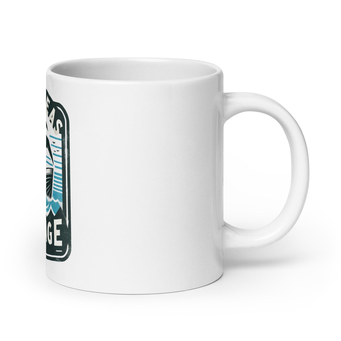South Seas Salvage Company Surviving Monster Attacks Since 1954 White glossy mug