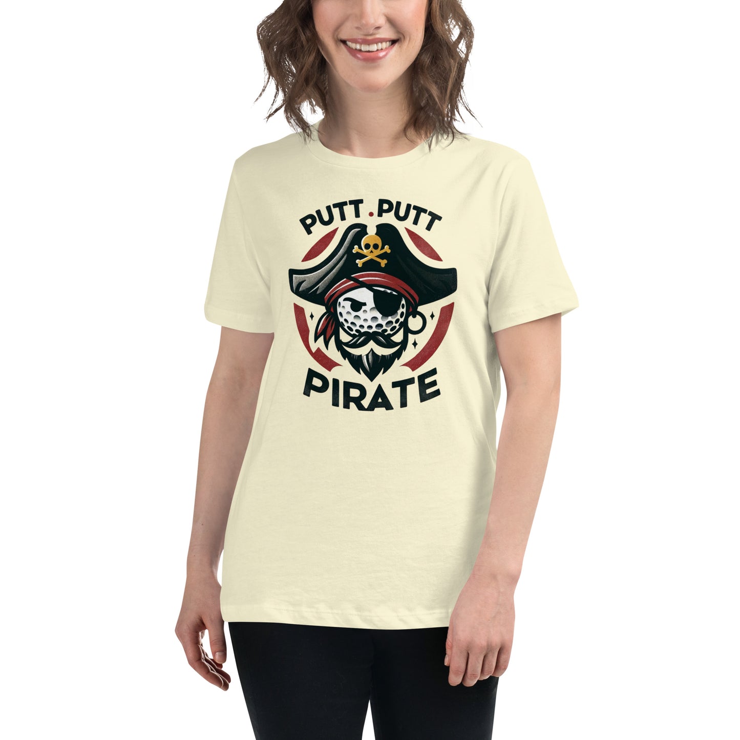 Putt Putt Pirate Women's Golf Relaxed T-Shirt