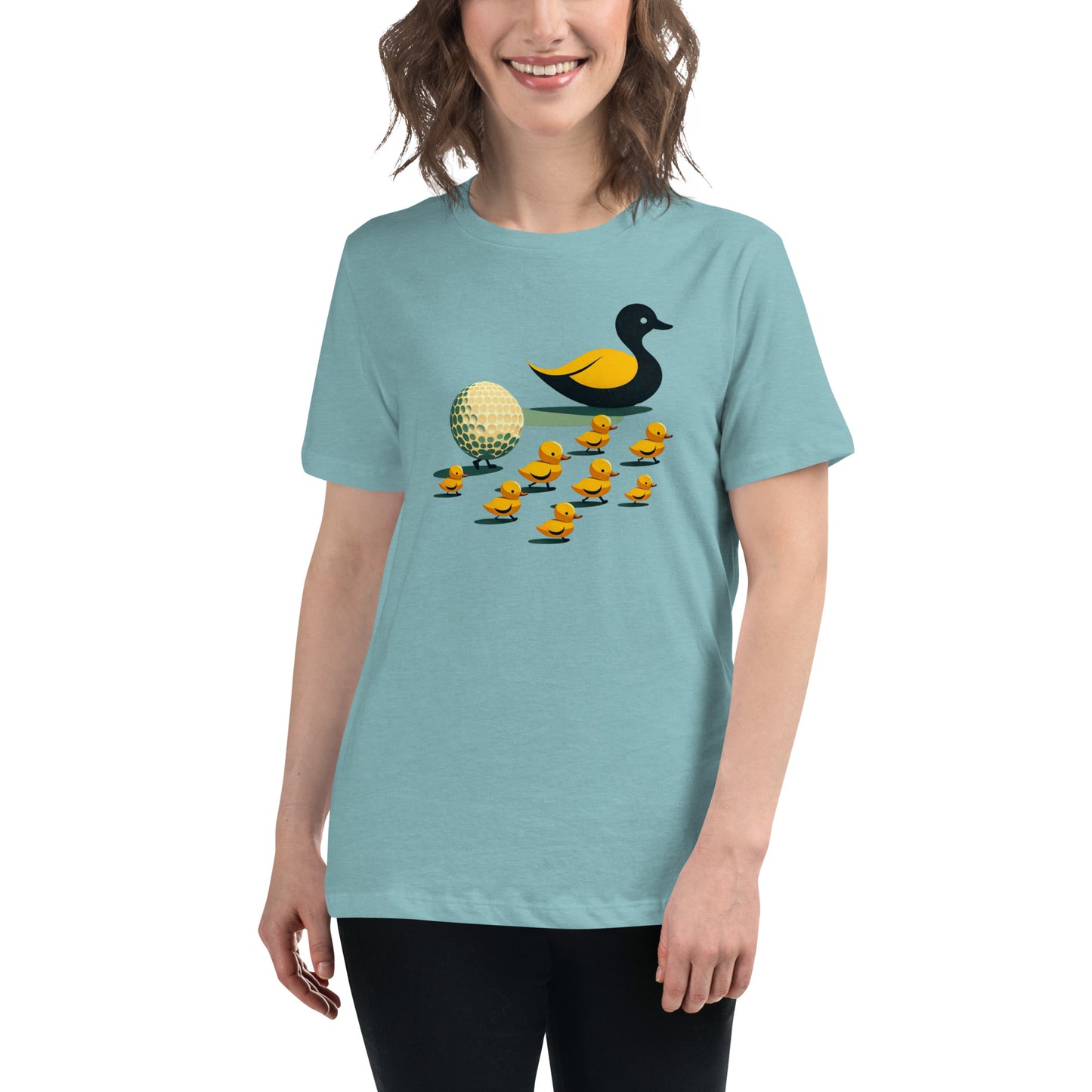 Golf Girl Minimalist Duckling Divot - Women’s Relaxed T-Shirt