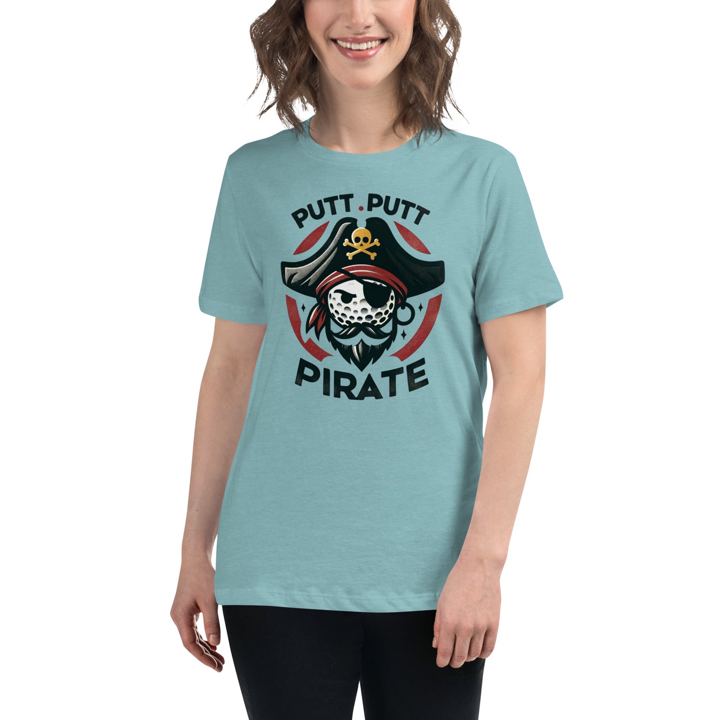 Putt Putt Pirate Women's Golf Relaxed T-Shirt