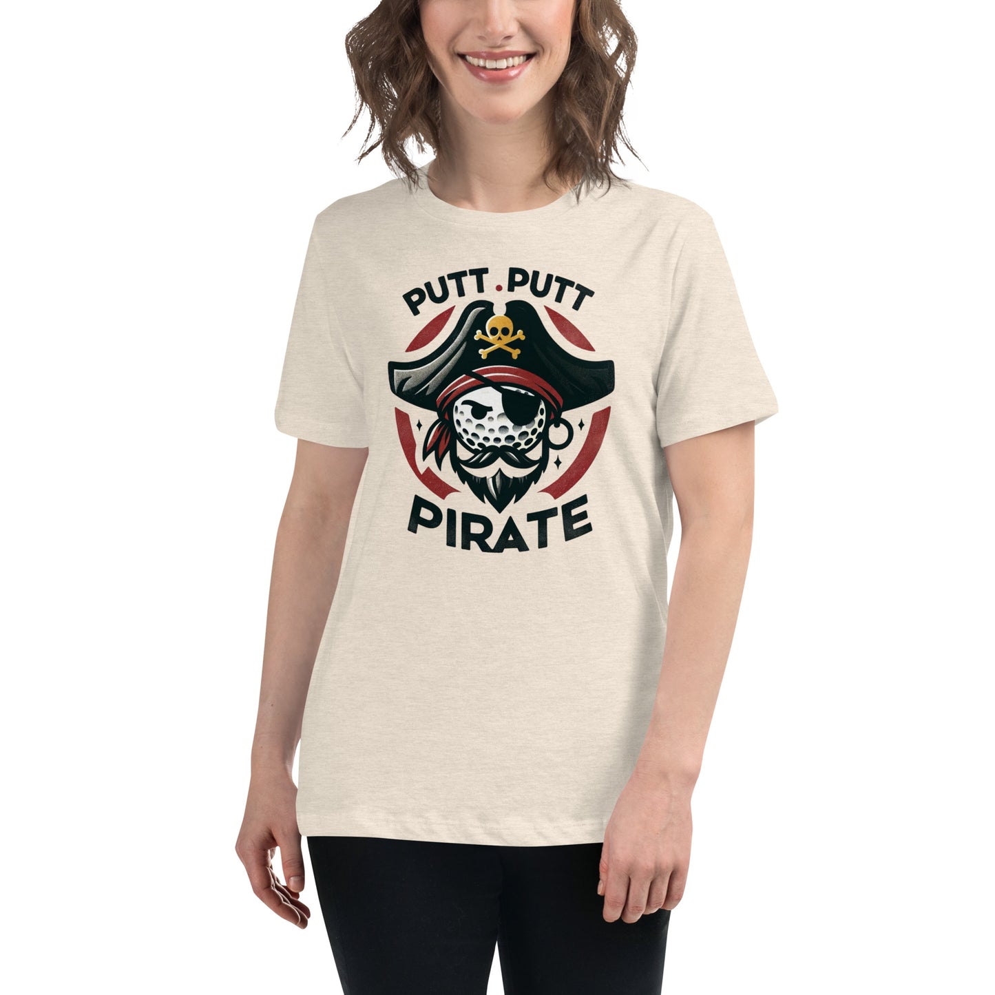 Putt Putt Pirate Women's Golf Relaxed T-Shirt