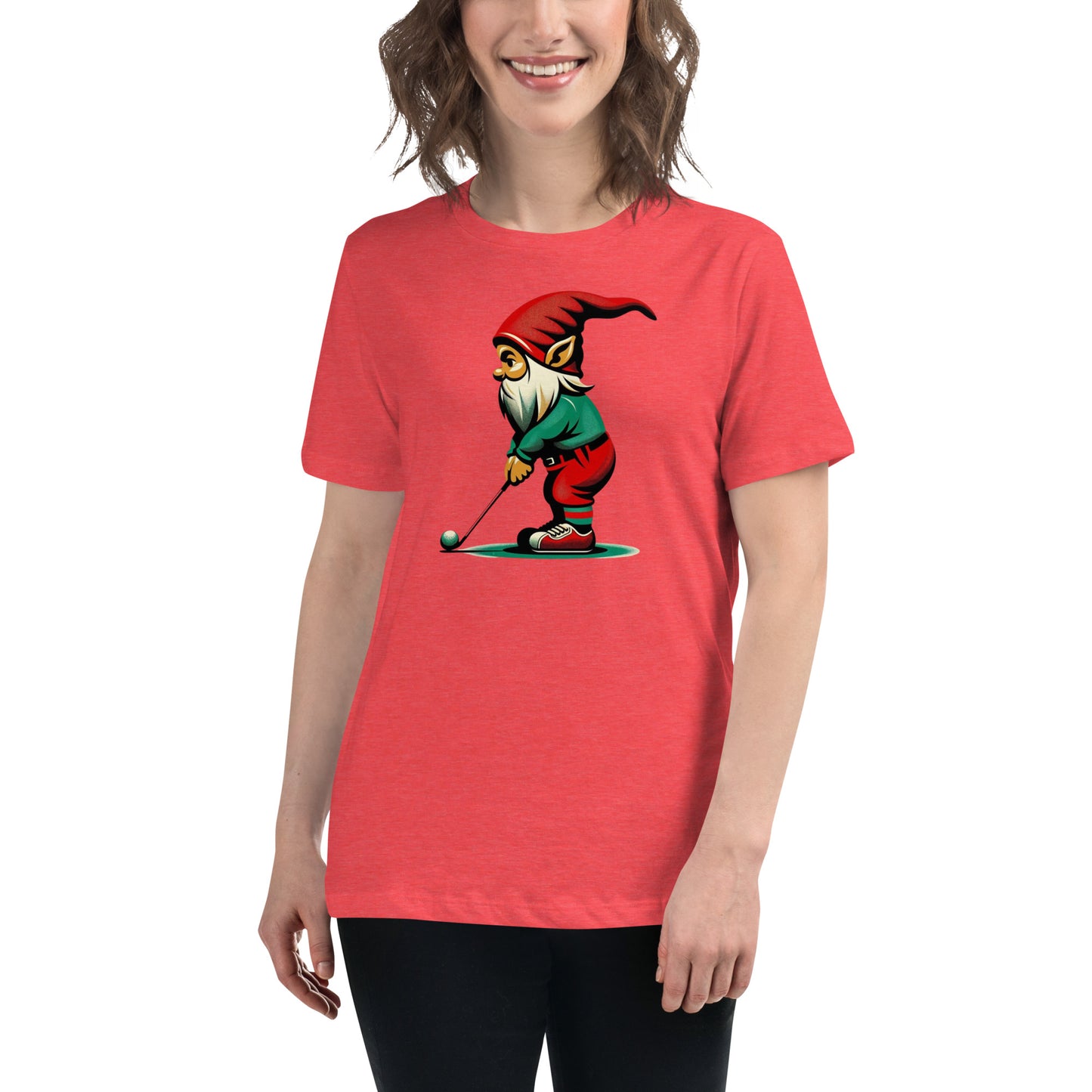 Golfing Gnome Women's Relaxed T-Shirt