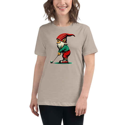 Golfing Gnome Women's Relaxed T-Shirt