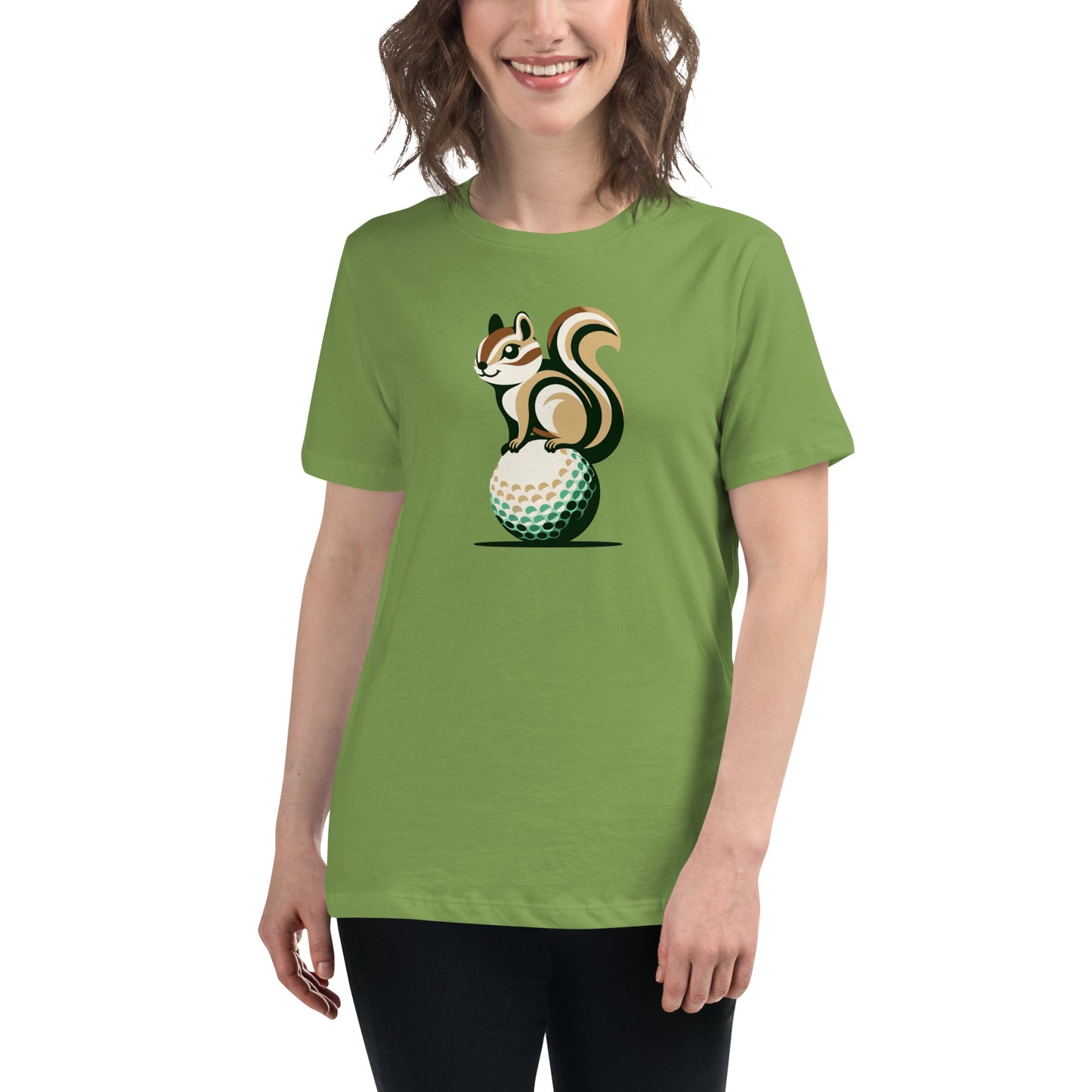 Golf Girl Minimalist Chipmunk Ace - Women’s Relaxed T-Shirt