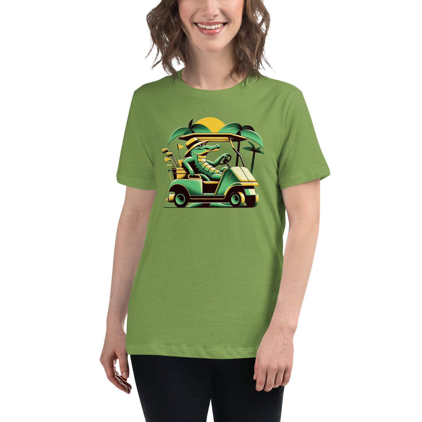 Golf Girl Minimalist Crocodile Caddy - Women’s Relaxed T-Shirt