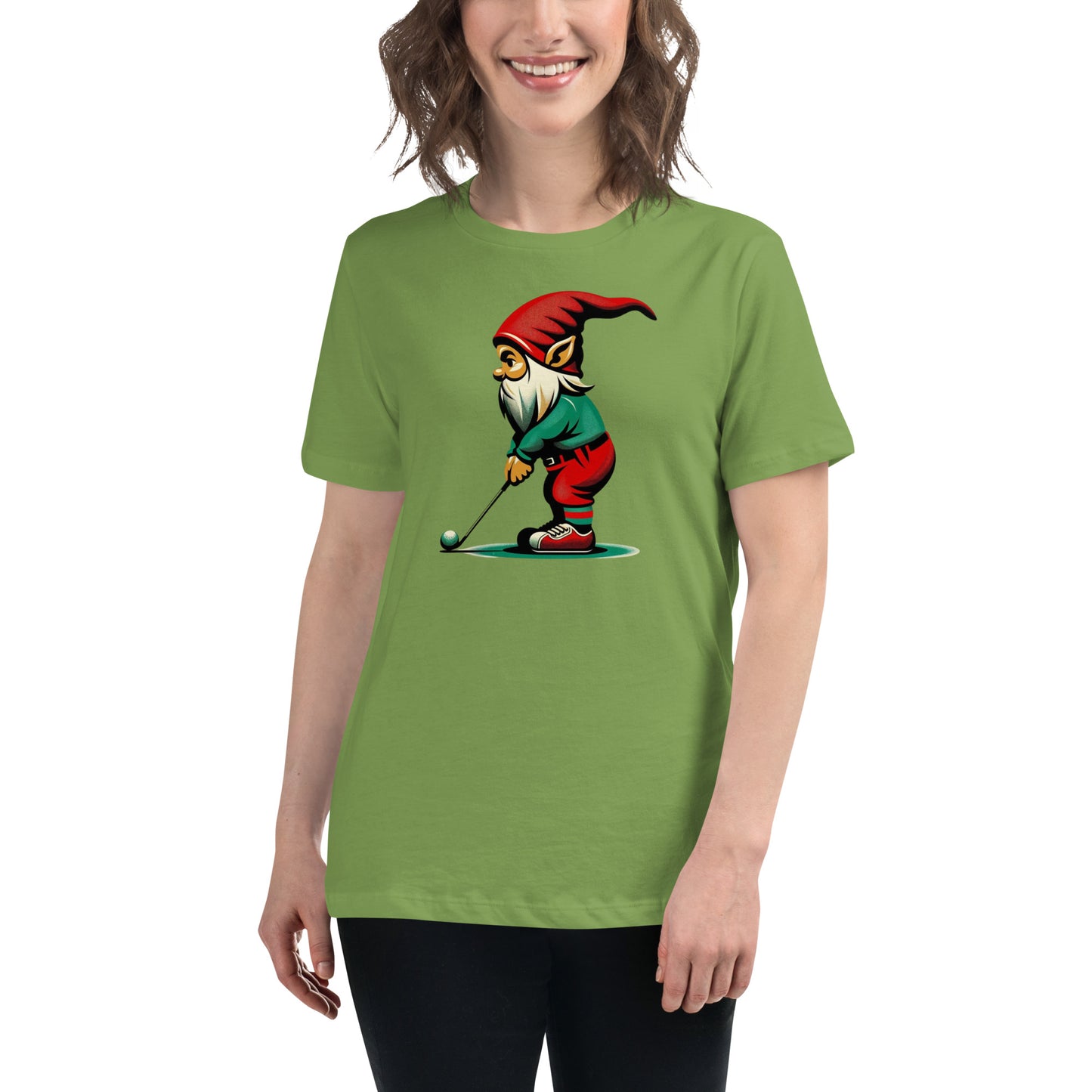 Golfing Gnome Women's Relaxed T-Shirt