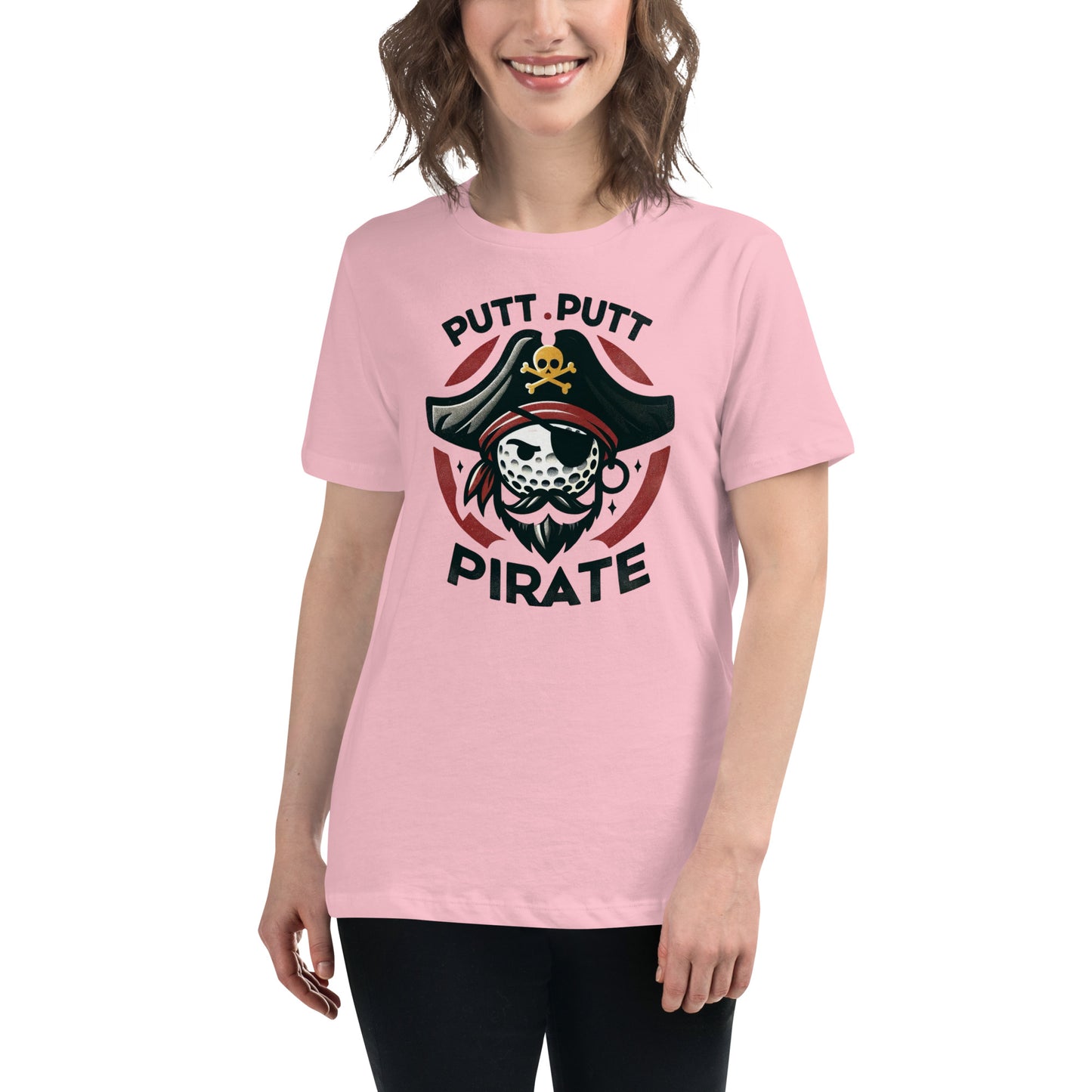 Putt Putt Pirate Women's Golf Relaxed T-Shirt