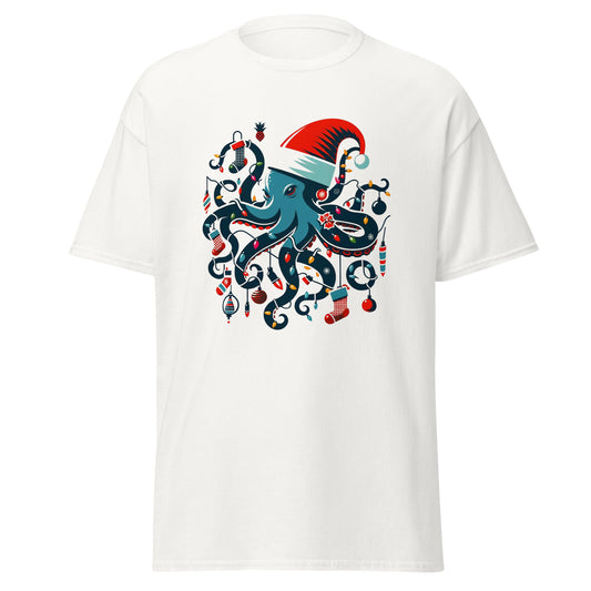 Kraken Christmas: Tangled in Tradition Men's classic tee