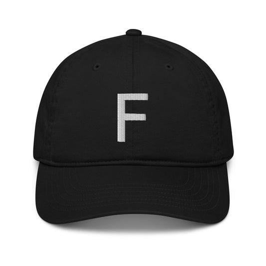 F-Letter Organic Dad Cap | Natural Urban Metropolis SnapBack