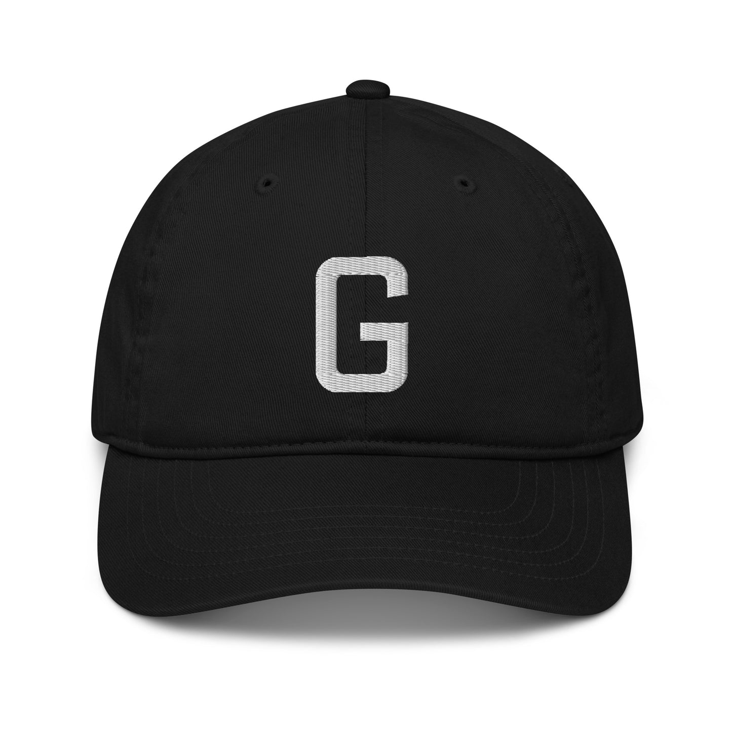 G-Letter Organic Dad Cap | Natural Urban Metropolis Black SnapBack