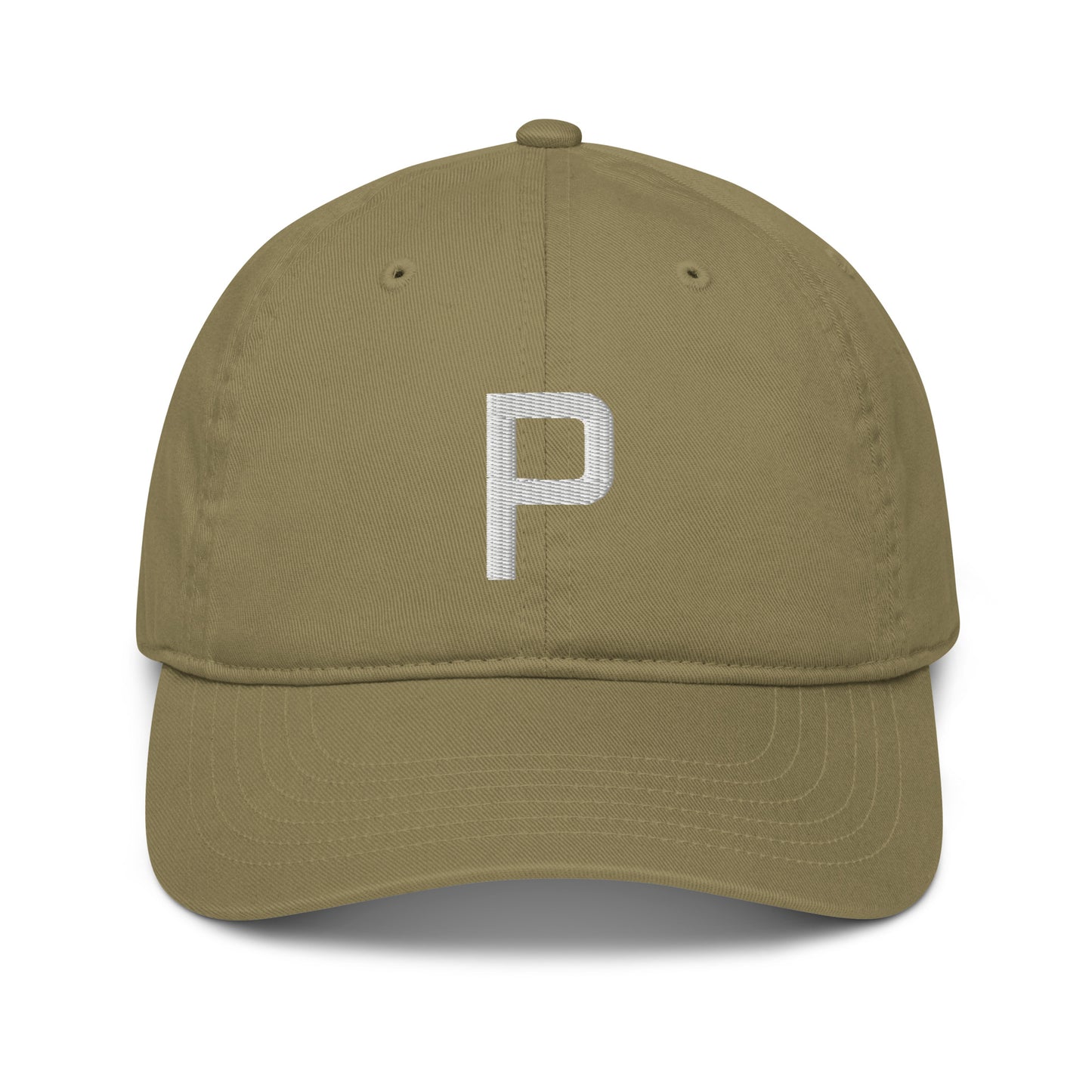 P-Letter Organic Dad Cap | Natural Urban Metropolis SnapBack