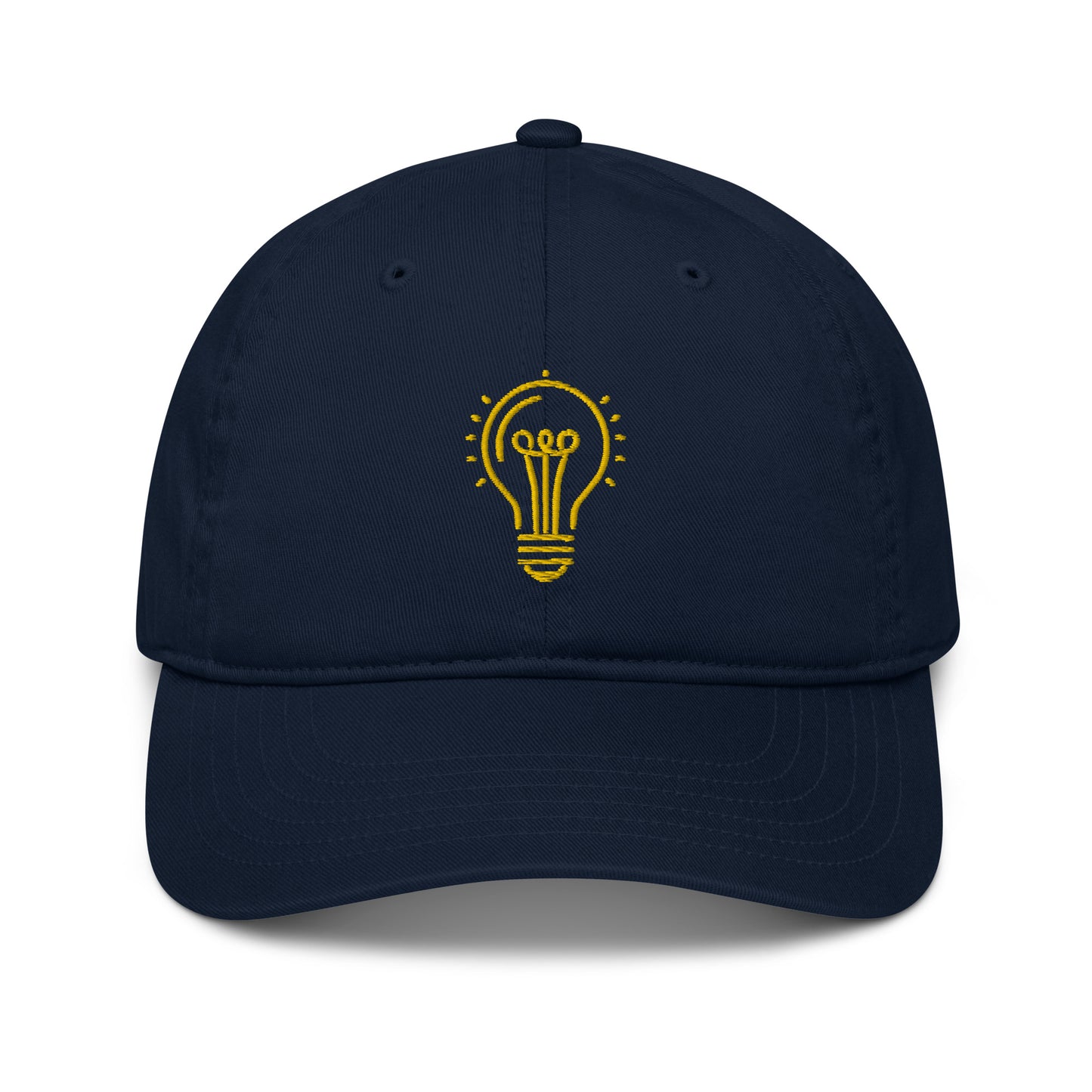 Bright Idea Light Bulb Organic dad hat