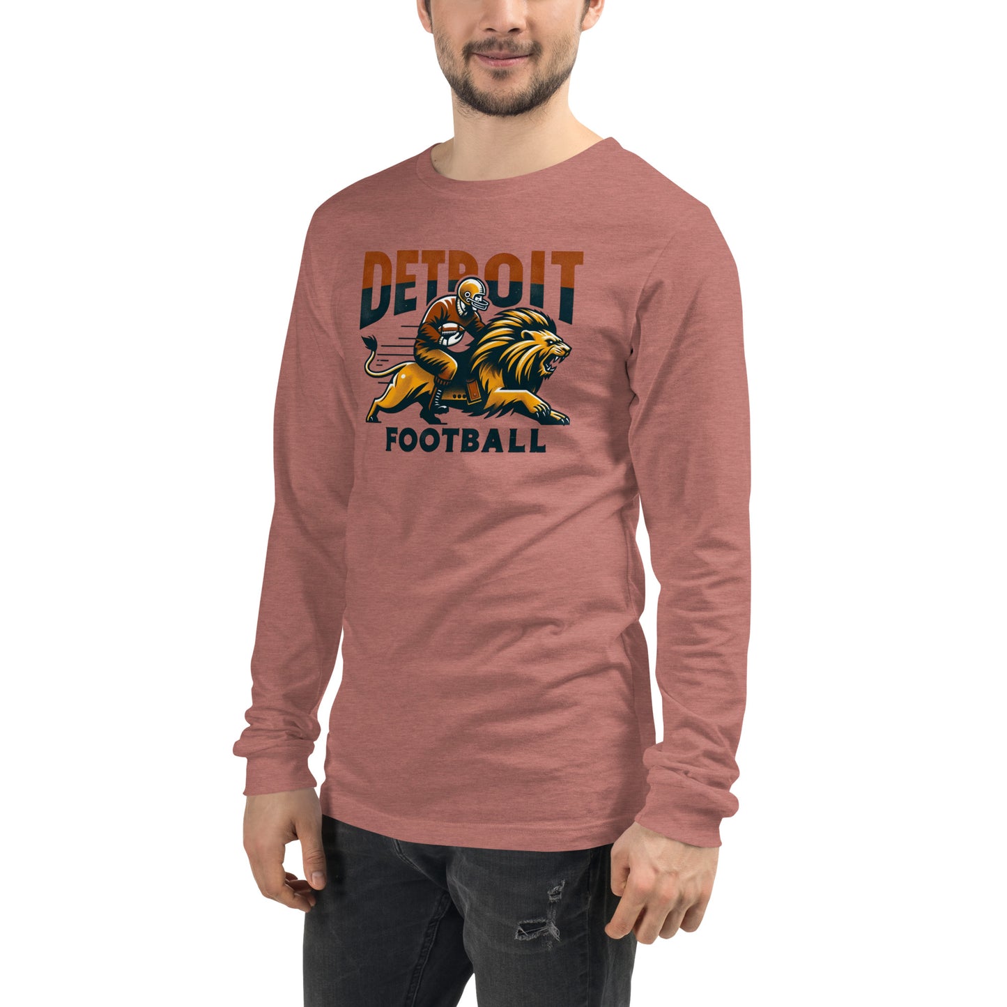 Detroit Football Unisex Long Sleeve Tee