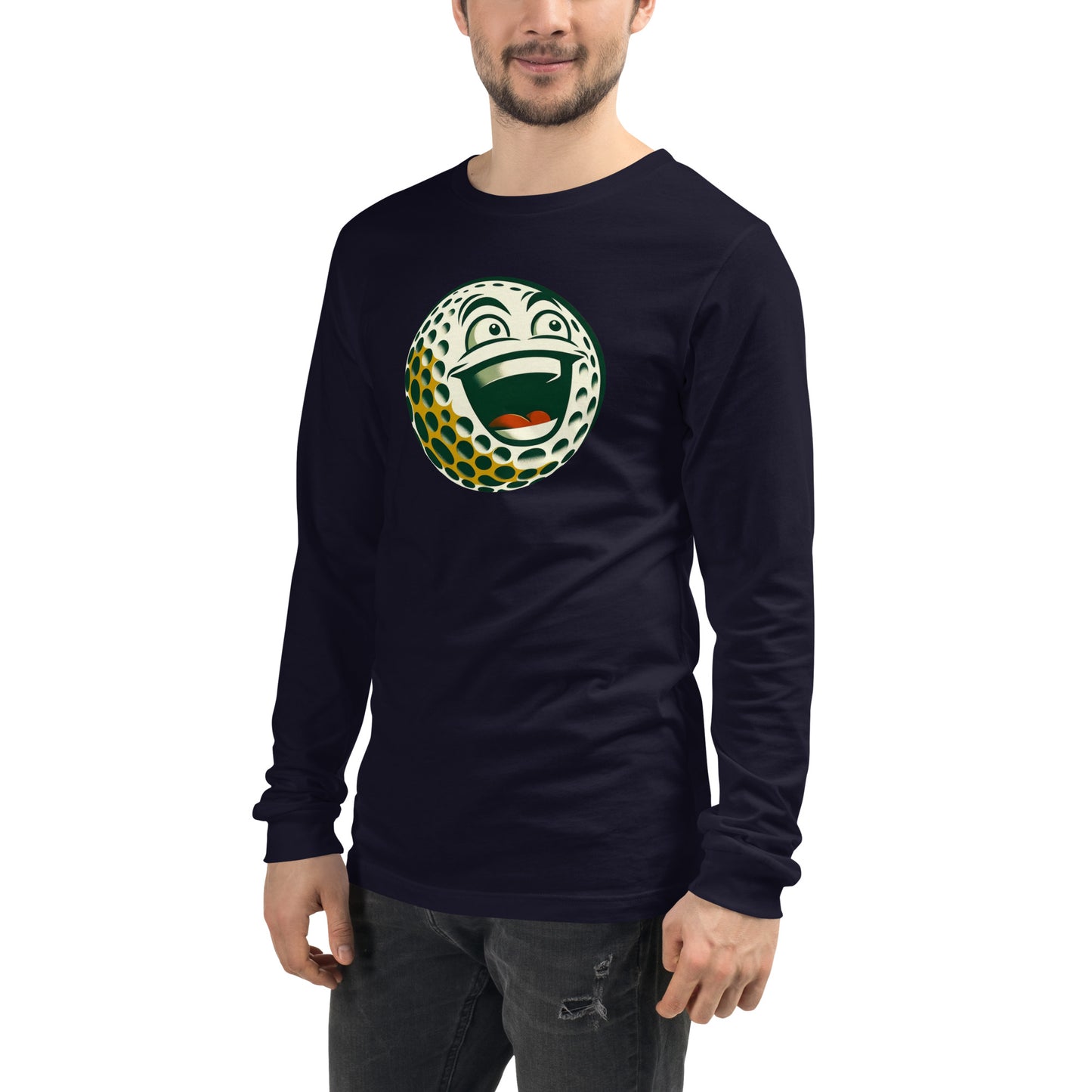 Overly Enthusiastic Golf Ball Unisex Long Sleeve Tee