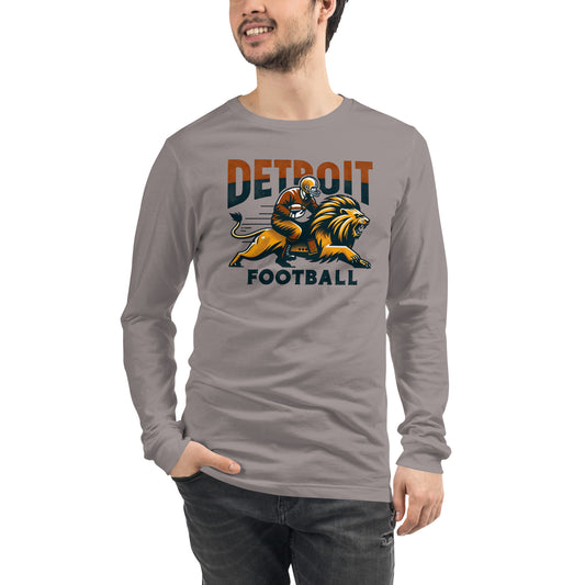 Detroit Football Unisex Long Sleeve Tee